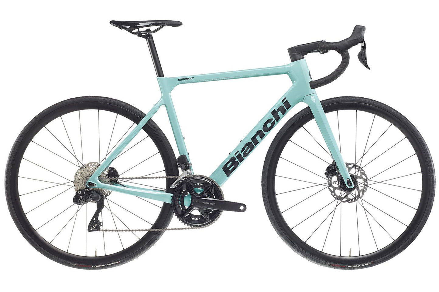 Bianchi Sprint 105 Di2 Disc - SX CK16-Black Full Glossy