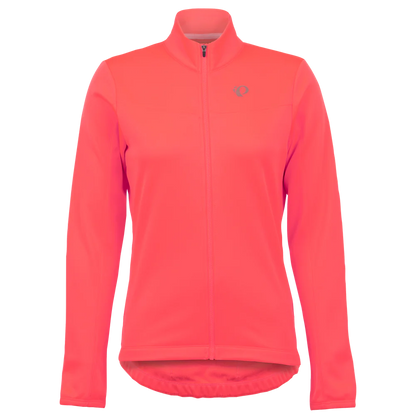 Pearl Izumi Quest Thermal Long Sleeve Road Jersey - Womens - Fiery Coral