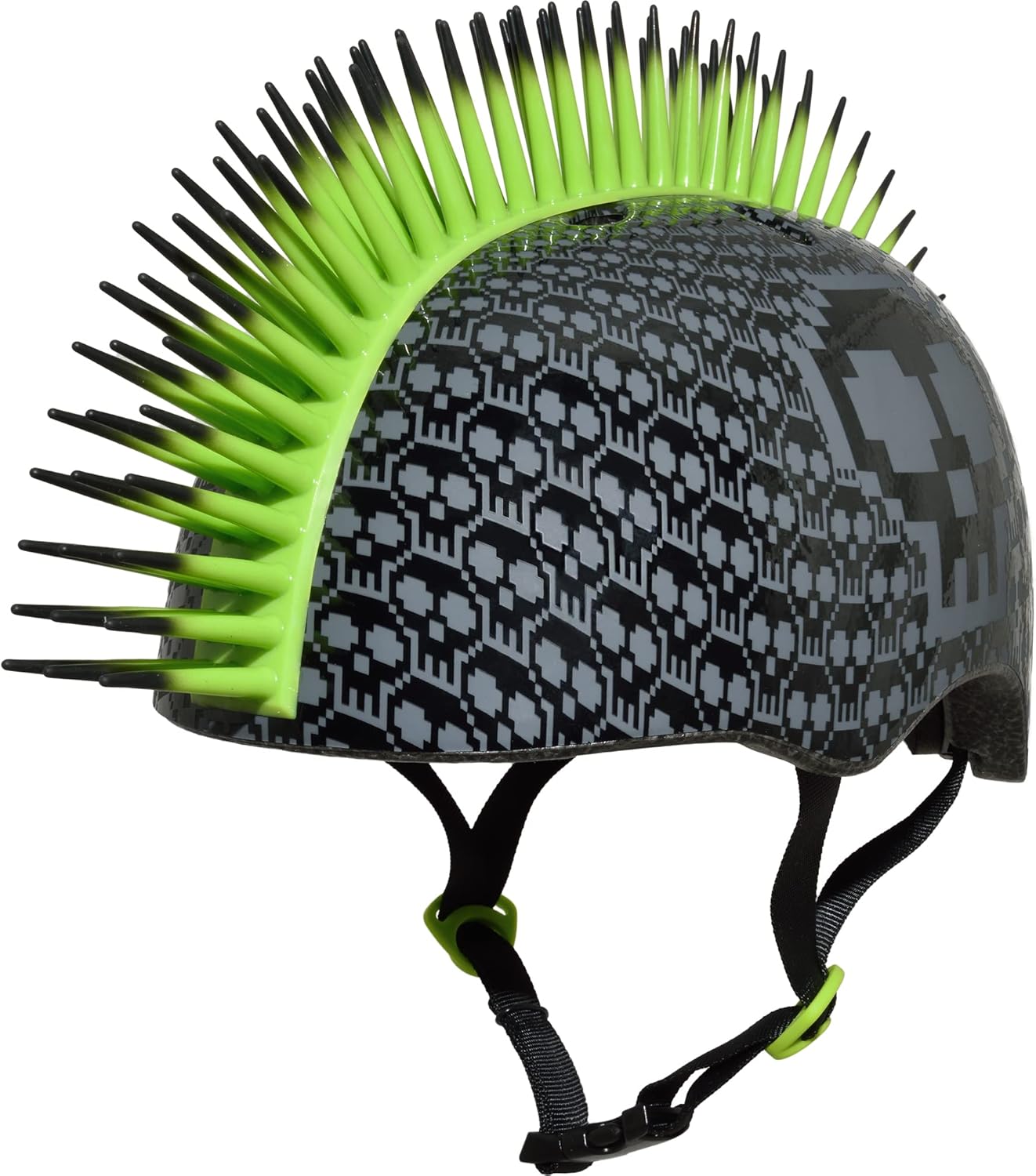 C.Preme Raskullz Bone Block Mohawk Child Helmet - Black-Green – Cambria ...