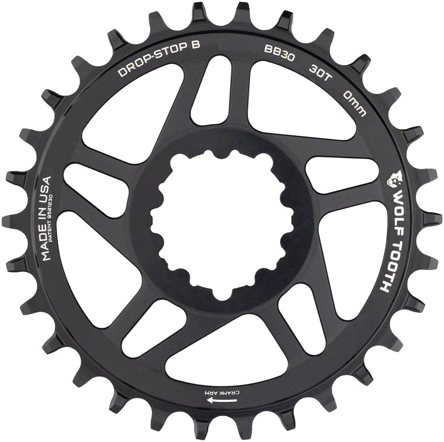 Wolf Tooth Components Direct Mount Chainring - SRAM - Black