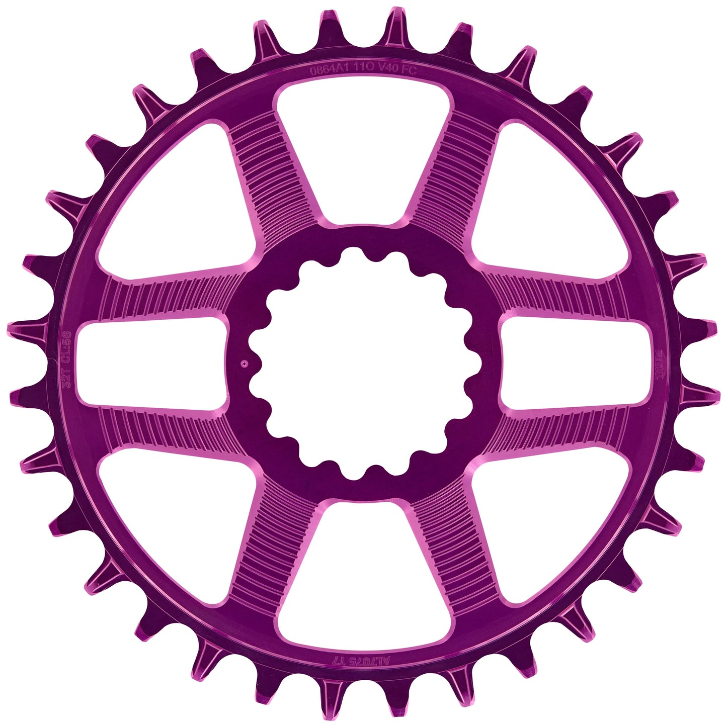 E Thirteen Helix Race Direct Mount Chainring - Eggplant