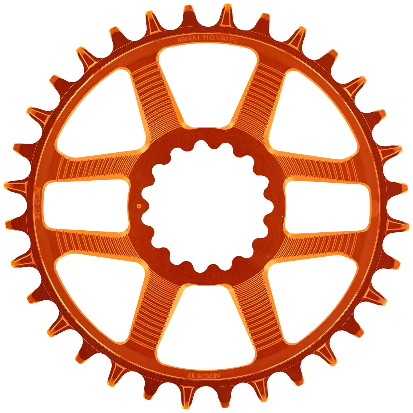 E Thirteen Helix Race Direct Mount Chainring - Naranja