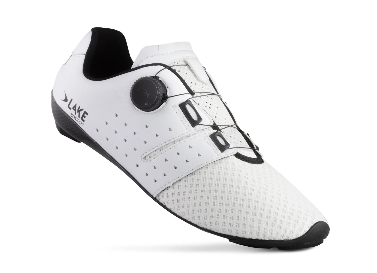 Lake CX201 Road Shoe - White-Black