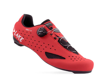Lake CX219 Road Shoe - Red-White