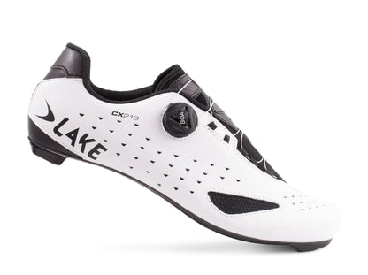 Lake CX219 Road Shoe - White-Black