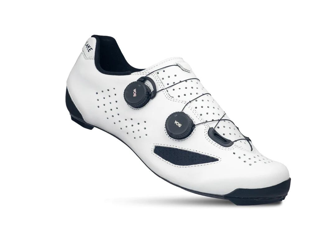 Lake CX239 Road Shoe - Wide - White-Black