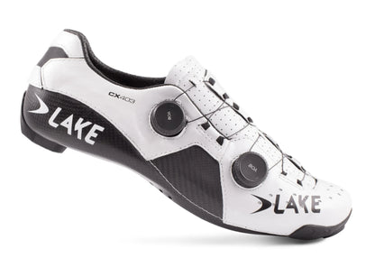 Lake CX403 SpdPly Road Shoe - White-Black