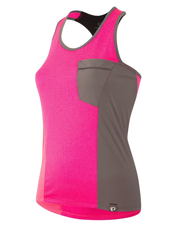 Pearl Izumi Select Escape Tank - Womens - Screaming Pink Herringbone