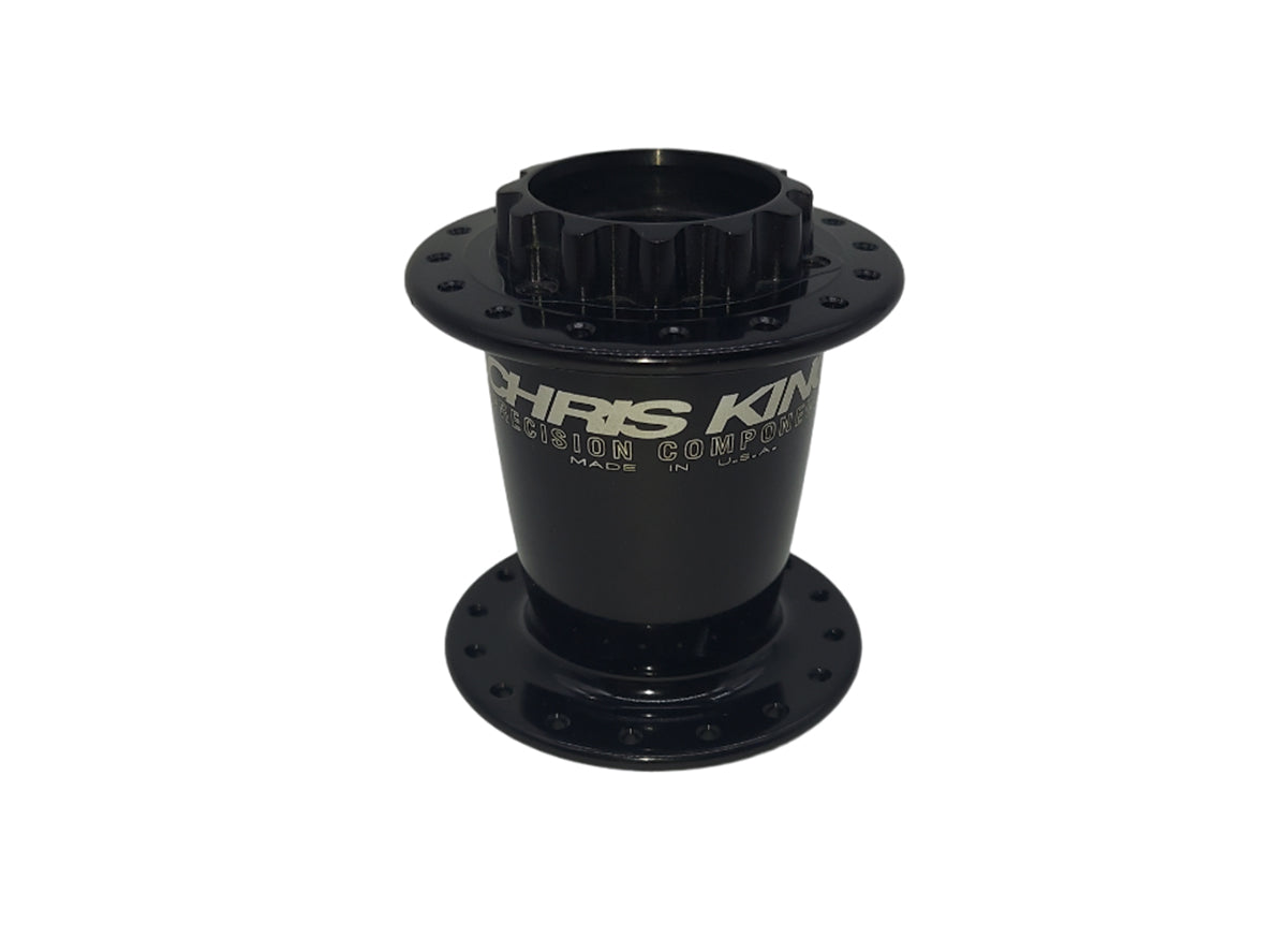 Chris King ISO Universal Disc Front Hub Shell - Black