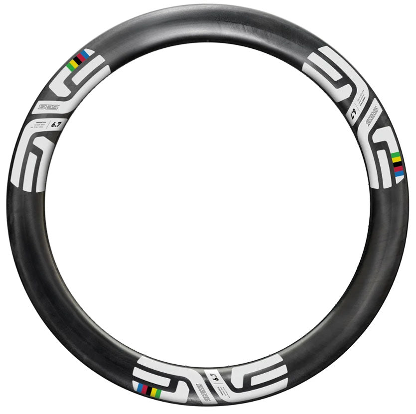 ENVE SES 6.7 700c Carbon Road Rim - Rear - Black-White – Cambria Bike