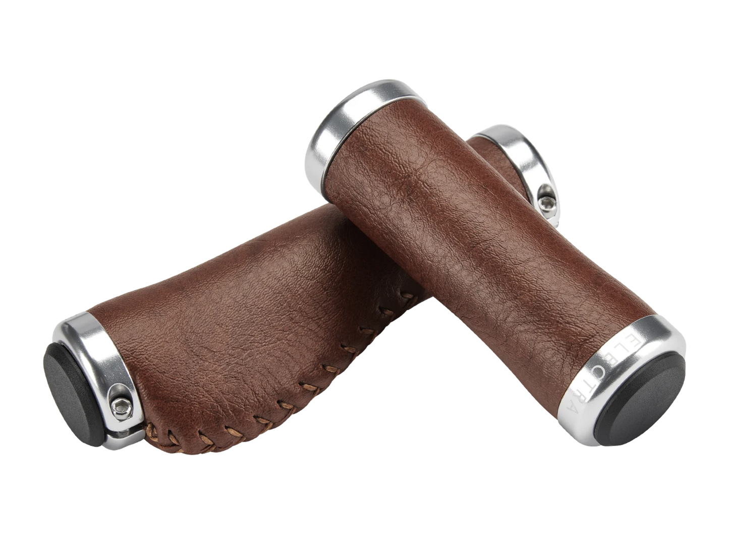 Electra Classic Faux Leather Ergo Grip Set - Brown