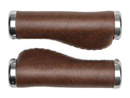 Electra Classic Faux Leather Ergo Grip Set - Brown