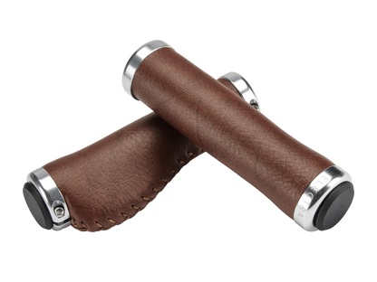 Electra Classic Faux Leather Ergo Grip Set - Brown