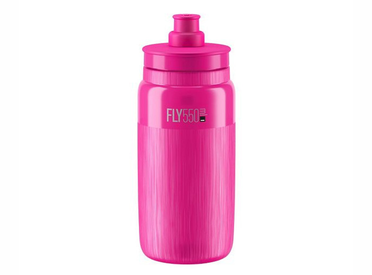 Elite Fly Tex Water Bottle - 550ml - Clear Pink Fluo