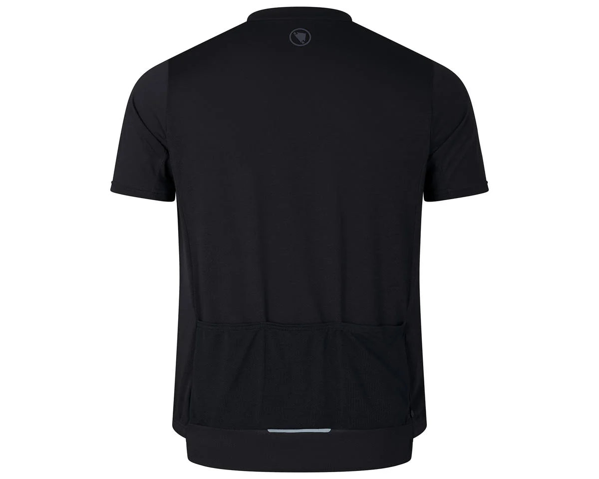 Endura Loop Short Sleeve Zipped MTB Jersey - Black