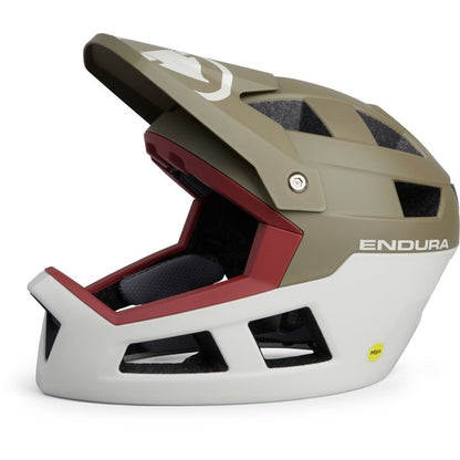Endura SingleTrack MIPS Full Face Helmet - Tweed Green