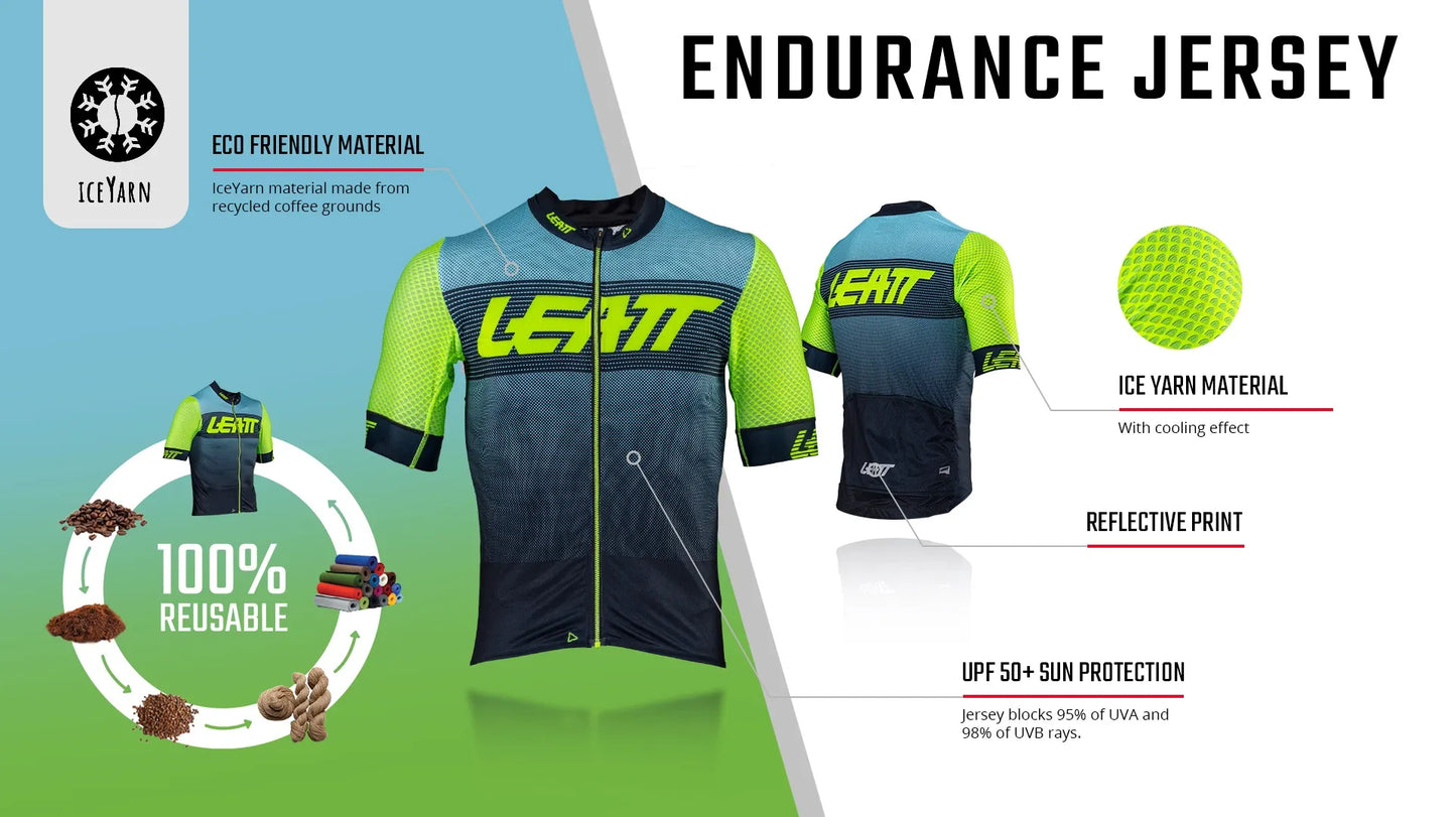 Leatt Endurance 5.0 Short Sleeve MTB Jersey - Camo - 2024