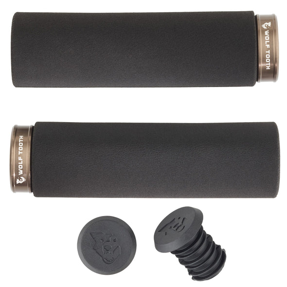 Wolf Tooth Components Lock-On Fat Paw Grip - Black-Espresso