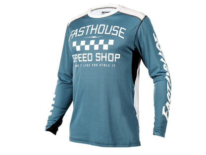 Fasthouse Alloy Roam Long Sleeve MTB Jersey - Heather Slate