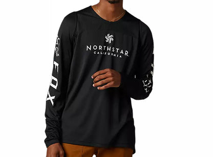 Fox Racing Defend Long Sleeve MTB Jersey - Northstar - Black