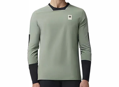 Fox Racing Defend Thermal Long Sleeve MTB Jersey - Moss