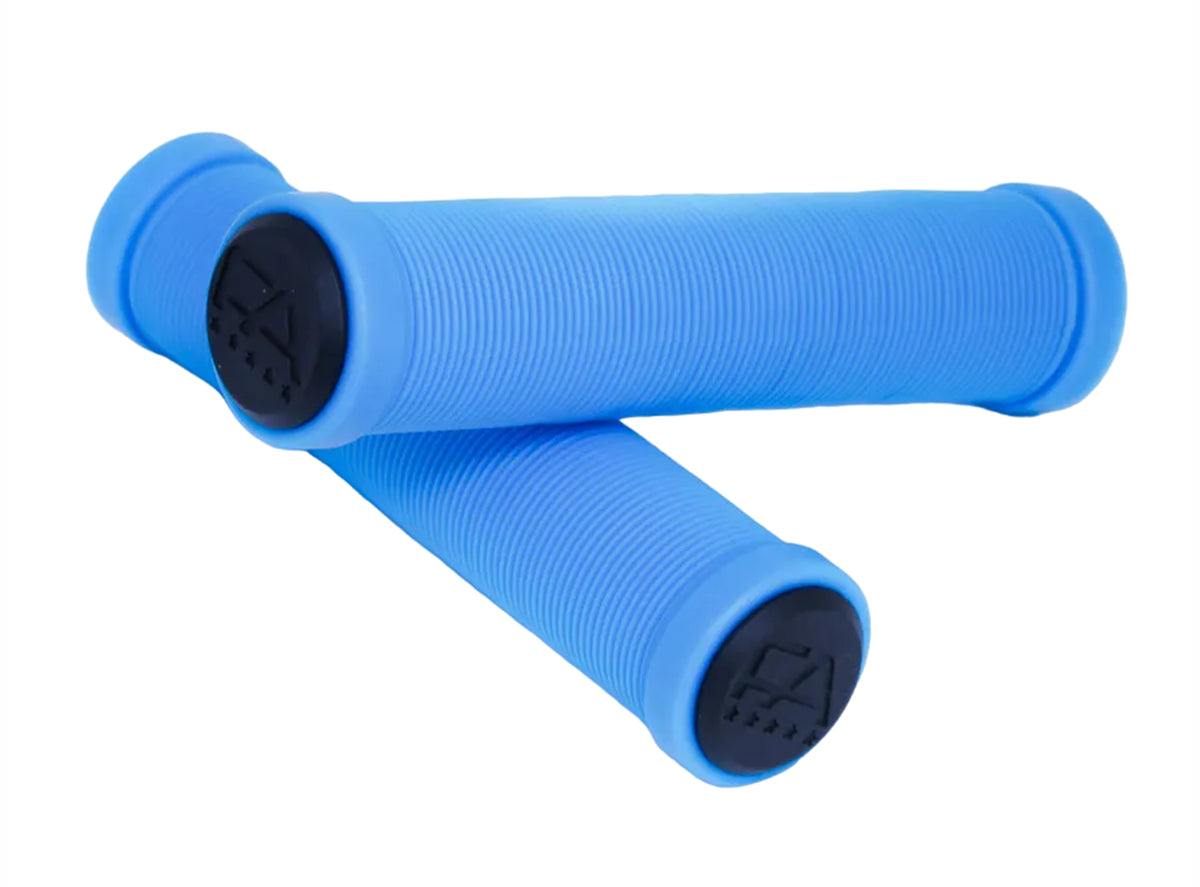 Free Agent Flangeless Shroom XL BMX Grips - Bright Blue