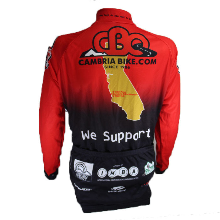 Voler CBO Long Sleeve Road Jersey - Womens - Red-Black