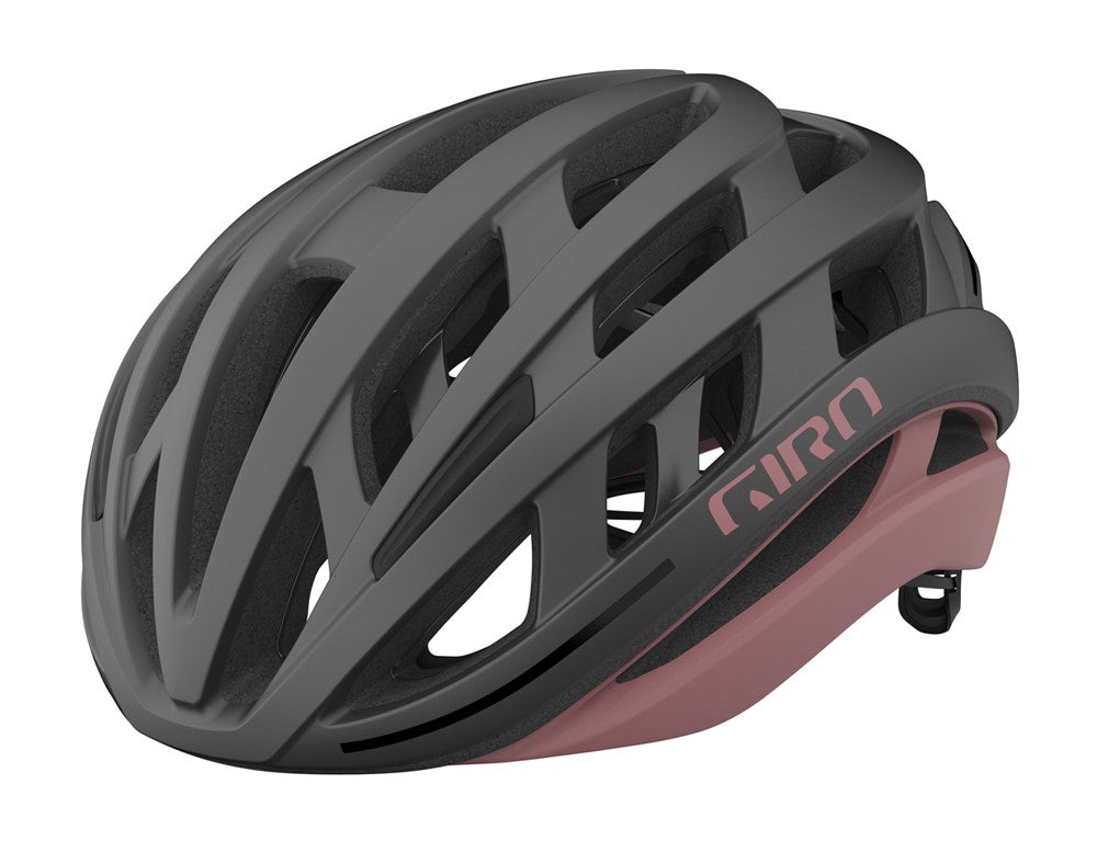 Giro Helios Spherical Road Helmet - Matt Metallic Coal-Dusty Rose