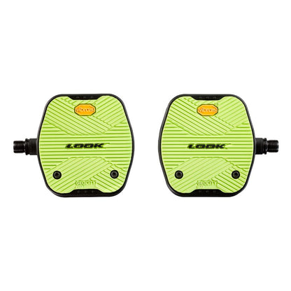 Look Geo City Grip Flat Pedals - Lime