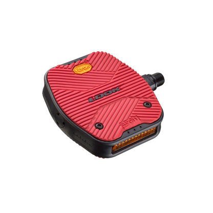 Look Geo City Grip Flat Pedals - Red