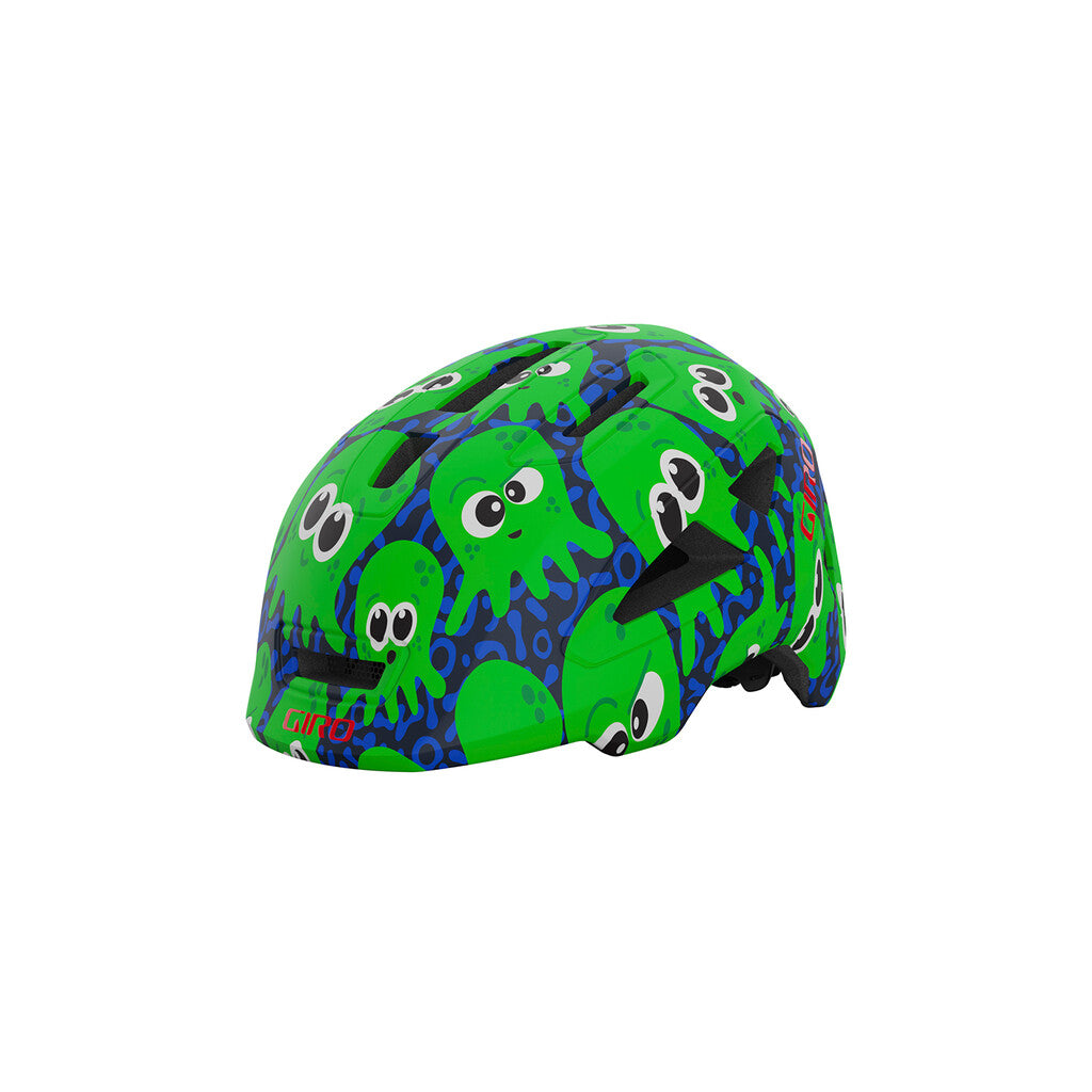 Giro Scamp II Child Helmet - Matt Midnight-Bright Green Inked