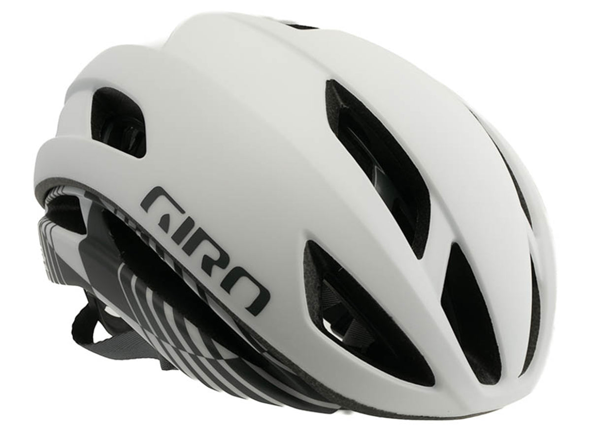 Giro Eclipse Spherical Road Helmet - Matt White-Charcoal Rush