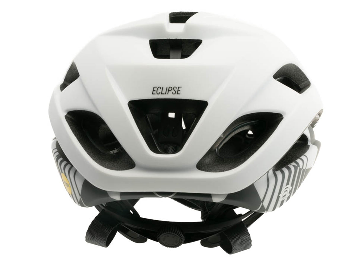 Giro Eclipse Spherical Road Helmet - Matt White-Charcoal Rush