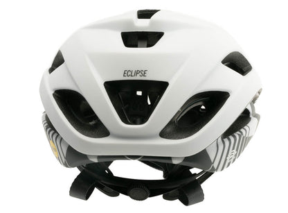 Giro Eclipse Spherical Road Helmet - Matt White-Charcoal Rush