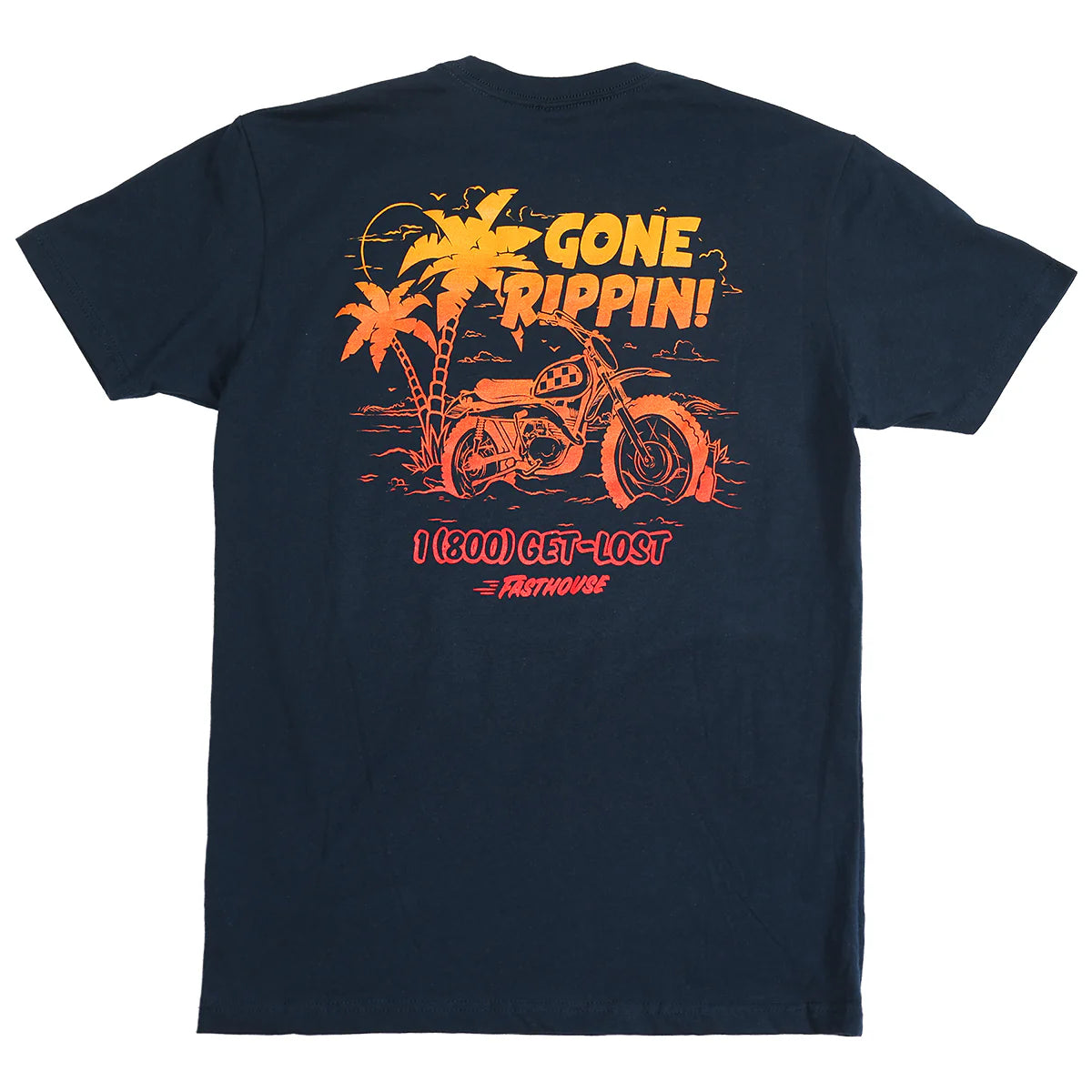 Fasthouse Gone Rippin Tee - Navy – Cambria Bike