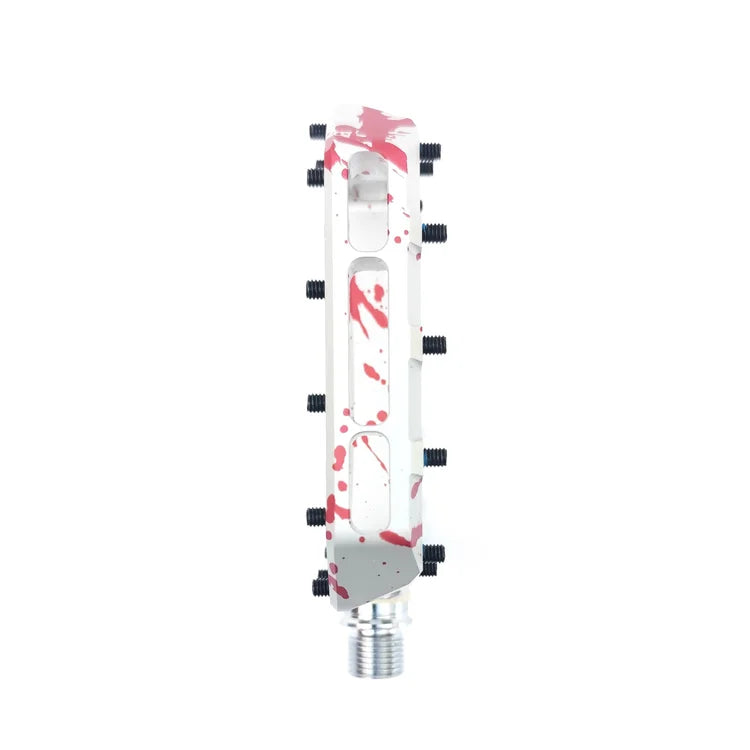 The Sensus Crue Flat Pedal - CroMo - Blood Splatter