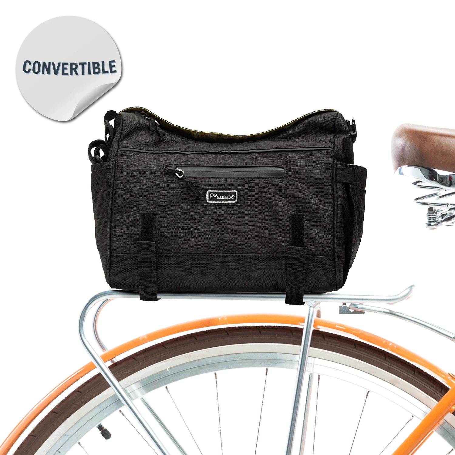 Po Campo Katy Trunk Bag Black Ripstop – Cambria Bike