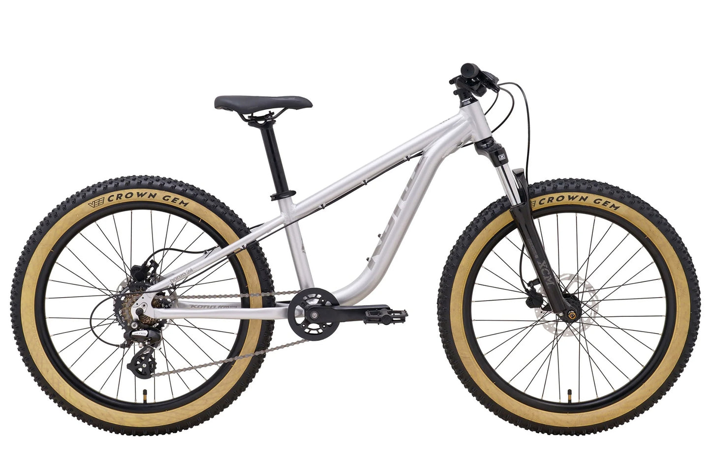 Kona Honzo 24" Kids Bike - Gloss Faux Chrome - 2025
