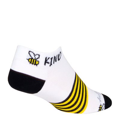 SockGuy 1" Crew Sock - Womens - Bee Kind