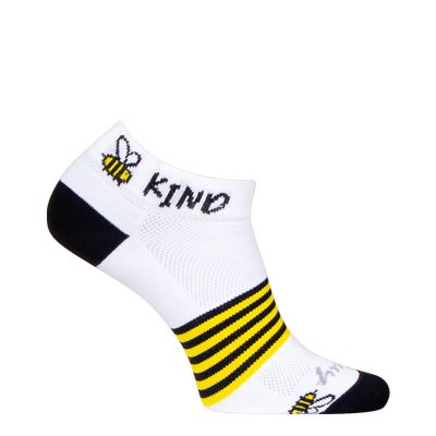 SockGuy 1" Crew Sock - Womens - Bee Kind