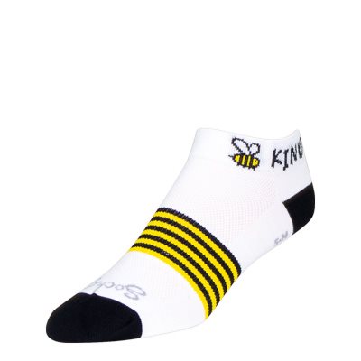 SockGuy 1" Crew Sock - Womens - Bee Kind