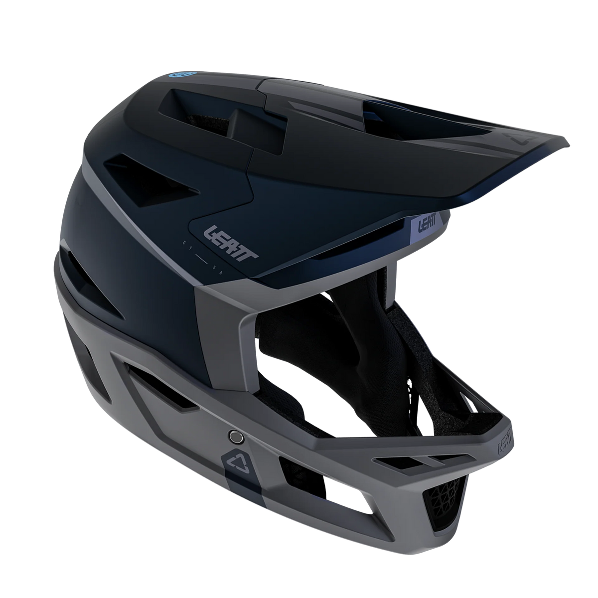Leatt MTB Gravity 4.0 Full Face Helmet - Stealth Black-Grey