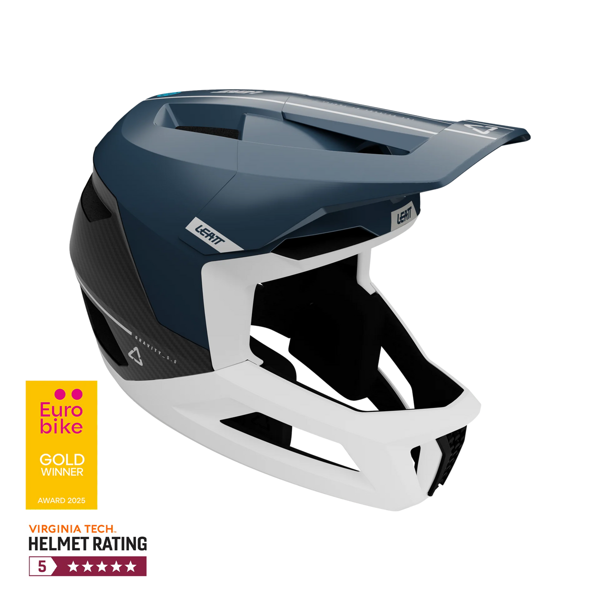 Leatt MTB Gravity 5.0 Full Face Helmet - Blue