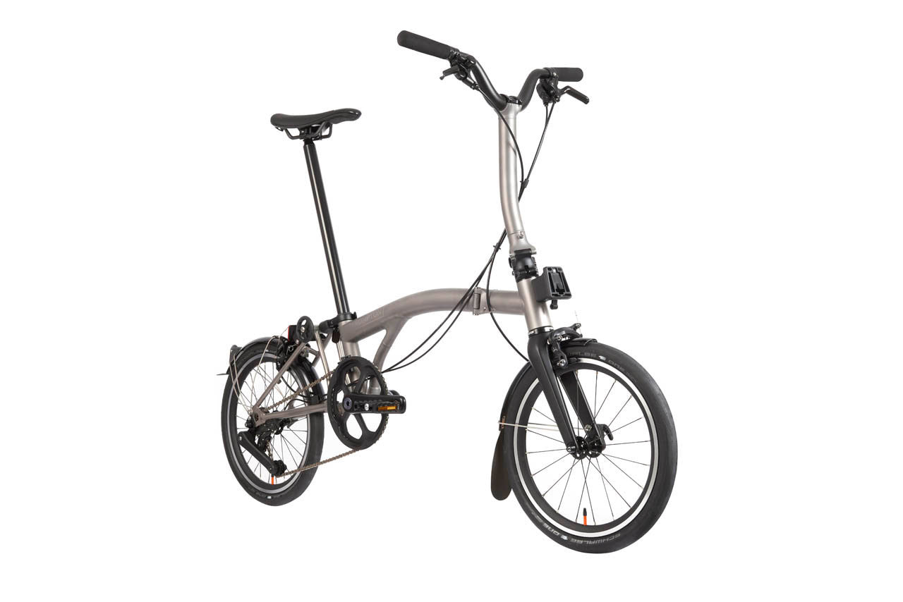 Brompton T Line 12-Speed - Blasted Ti