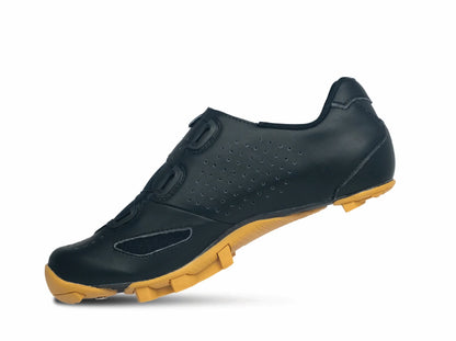 Lake MX239 Gravel Shoe - Wide - Black-Gold