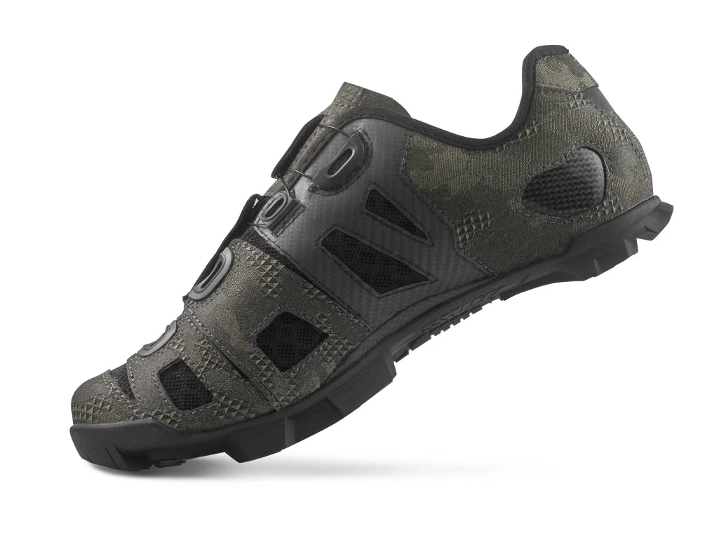 Lake MX242 MTB Shoe - Wide - Bio Camo-Black
