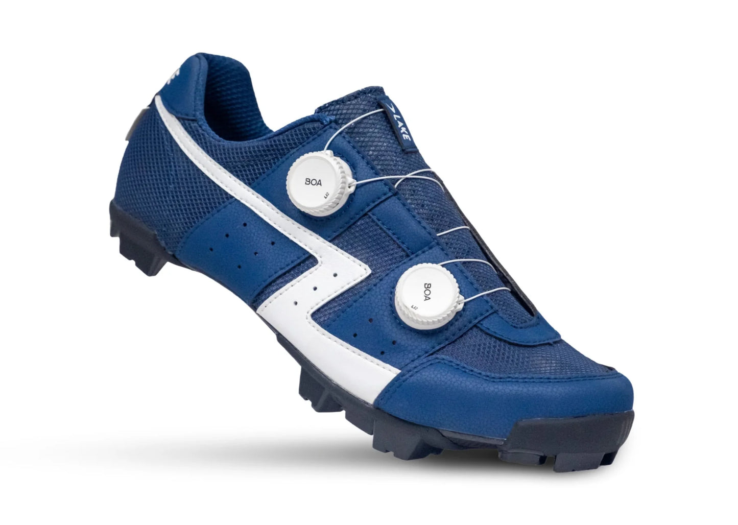 Lake MX30G Gravel Shoe - Wide - Mesh Blue-White