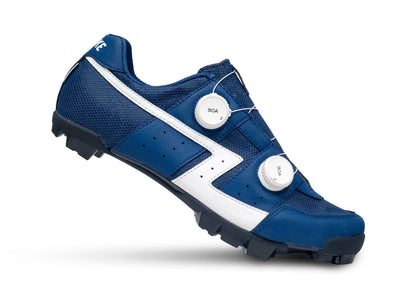 Lake MX30G Gravel Shoe - Narrow - Mesh Blue-White