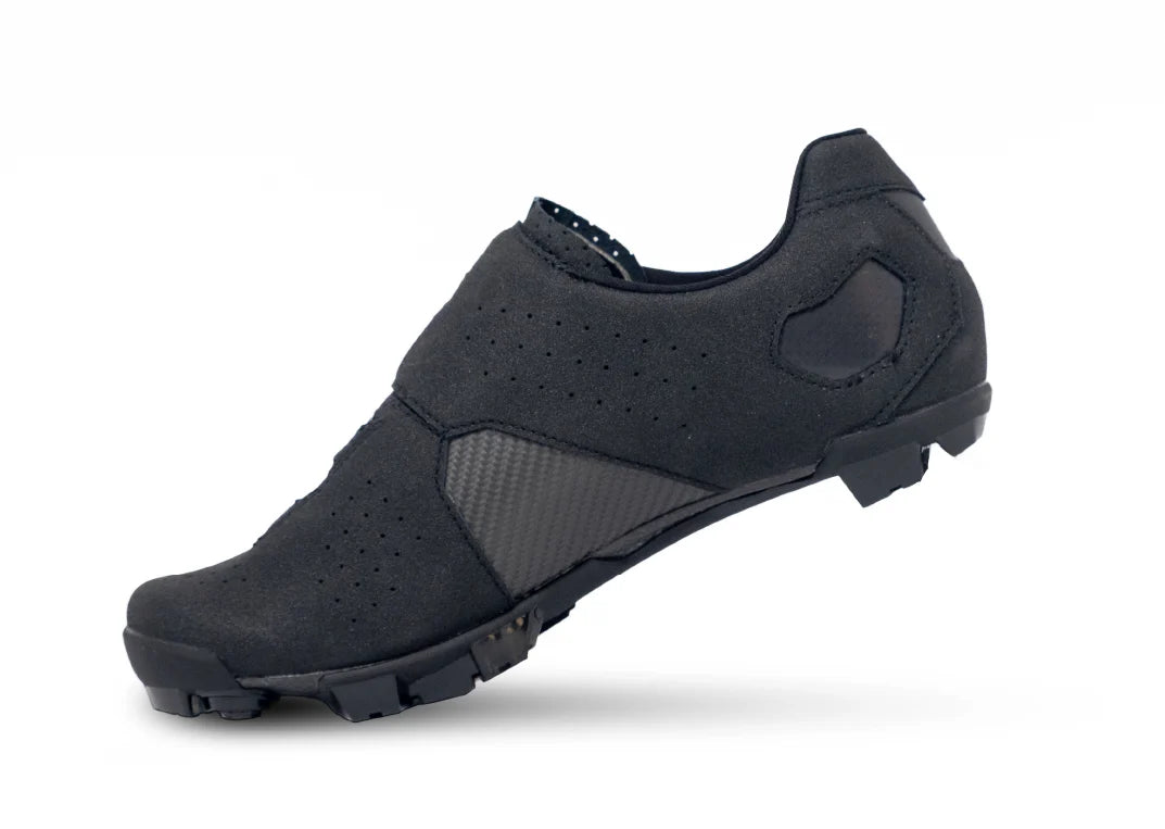 Lake MX333 MTB Shoe - Wide - Black-Silver