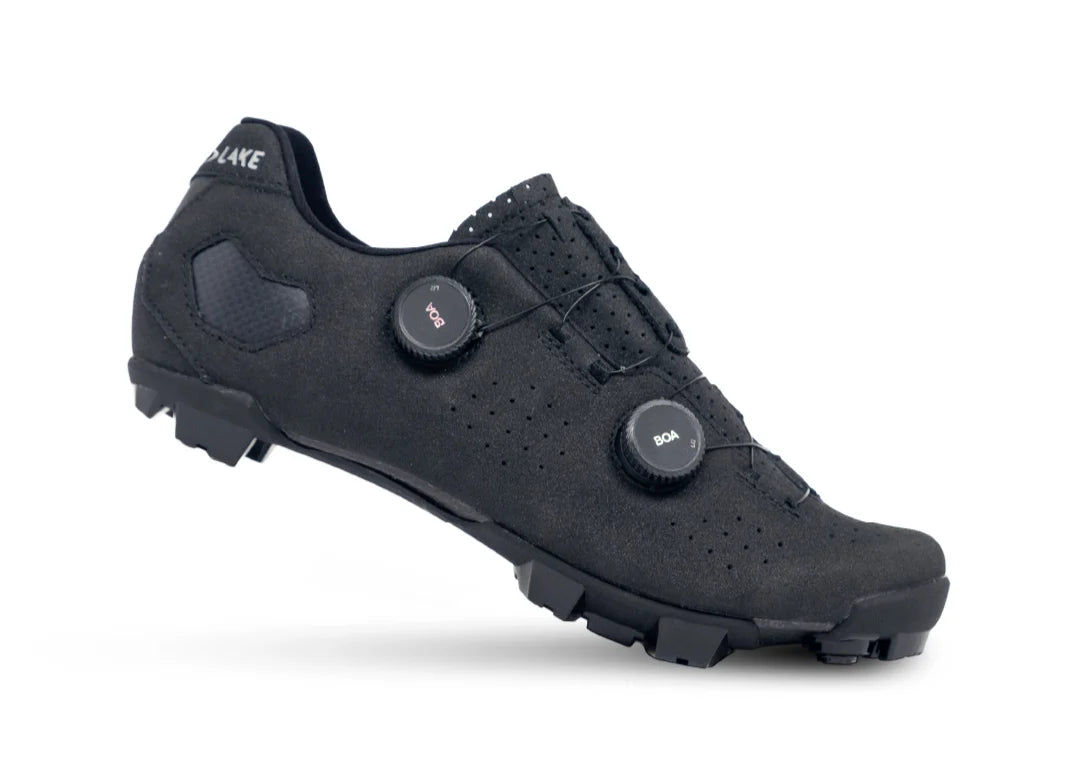 Lake MX333 MTB Shoe - Narrow - Black-Silver